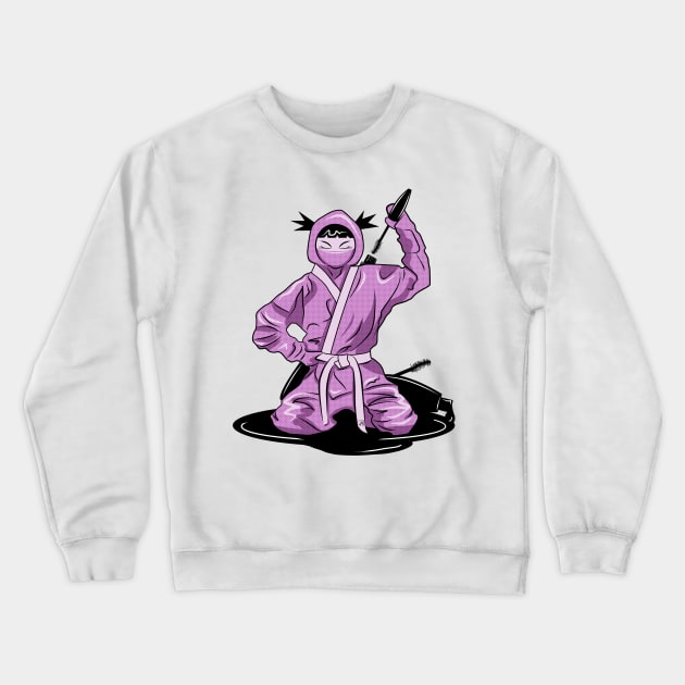 lady ninja Crewneck Sweatshirt by alekayami